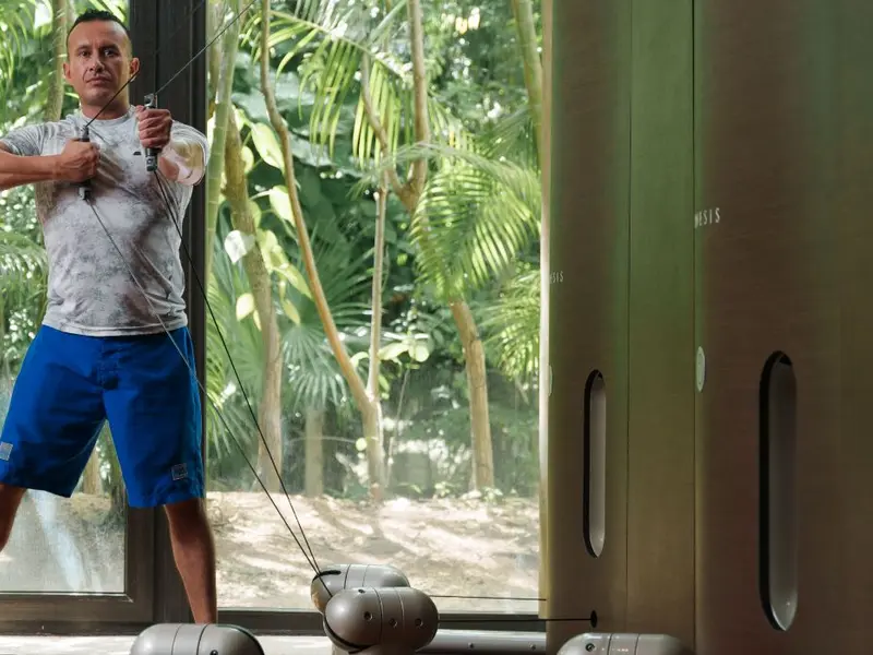 Weight training Blue Diamond Luxury Boutique Hotel Riviera Maya Weight training Blue Diamond Luxury Boutique Hotel Riviera Maya