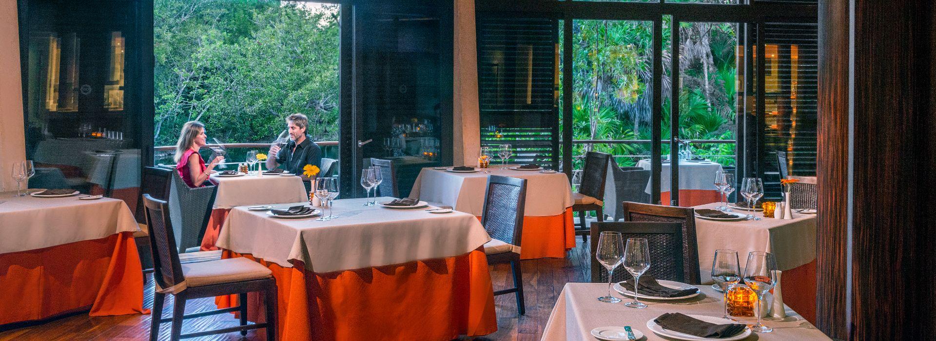 Ámbar - gourmet dinning with lagoons views Blue Diamond Luxury Boutique Hotel Riviera Maya Ámbar - gourmet dinning with lagoons views Blue Diamond Luxury Boutique Hotel Riviera Maya